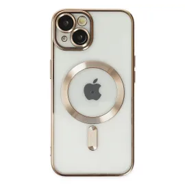 Newface Iphone 14 Kılıf Kross Magneticsafe Kapak - Gold