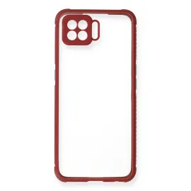 Newface Oppo A73 Kılıf Miami Şeffaf Silikon - Fuşya