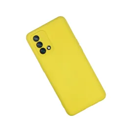 Newface Oppo A74 4G Kılıf Nano Içi Kadife Silikon - Sarı