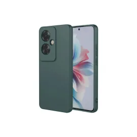 Newface Oppo Reno 11F Kılıf First Silikon - Koyu Yeşil