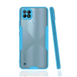 Newface Realme C21 Kılıf Platin Silikon - Mavi