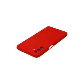 Newface Samsung Galaxy A04S Kılıf Nano Içi Kadife Silikon - Kırmızı