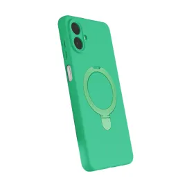 Newface Samsung Galaxy A07 4G Regal Magsafe Standlı Kapak - Yeşil