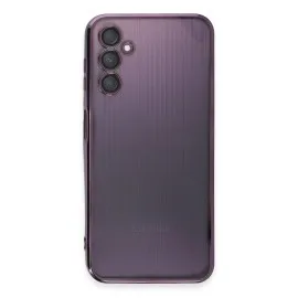 Newface Samsung Galaxy A14 4G Kılıf Razer Lensli Silikon - Mor
