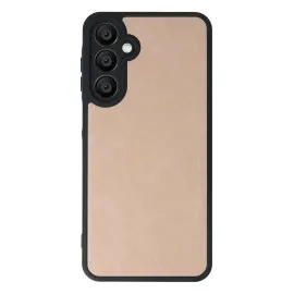 Newface Samsung Galaxy A16 5G Kılıf Aras Deri Kapak - Pudra