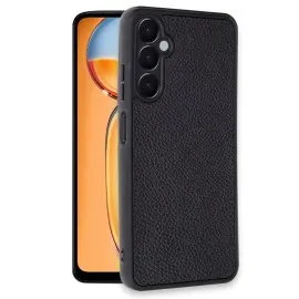 Newface Samsung Galaxy A26 Kılıf Aras Deri Kapak - Siyah