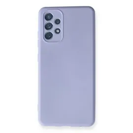 Newface Samsung Galaxy A32 Kılıf Nano Içi Kadife  Silikon - Lila
