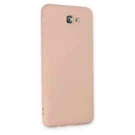 Newface Samsung Galaxy J7 Prime Kılıf Nano Içi Kadife Silikon - Pudra