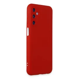 Newface Samsung Galaxy M14 5G Kılıf Nano Içi Kadife Silikon - Kırmızı