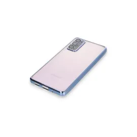 Newface Samsung Galaxy S20 Fe Kılıf Razer Lensli Silikon - Açık Mavi