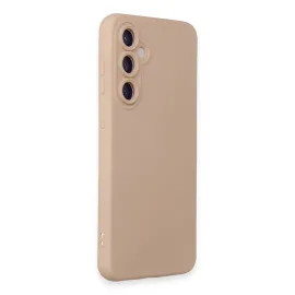 Newface Samsung Galaxy S23 Fe Kılıf Nano Içi Kadife Silikon - Pudra