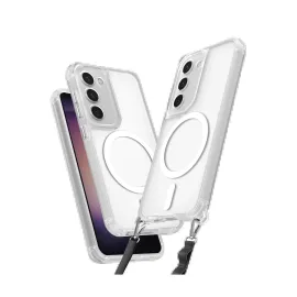 Newface Samsung Galaxy S23 Kılıf Enka Magsafe Silikon Kılıf - Şeffaf