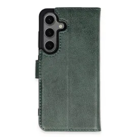 Newface Samsung Galaxy S24 Kılıf Trend S Plus Kapaklı Kılıf - Yeşil