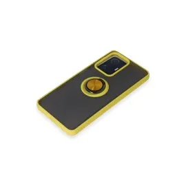 Newface Xiaomi Mi 11T Pro Kılıf Montreal Yüzüklü Silikon Kapak - Sarı