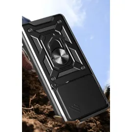 Newface Xiaomi Mi 15 Kılıf Pars Lens Yüzüklü Silikon - Lacivert