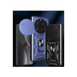 Newface Xiaomi Mi 15 Ultra Kılıf Pars Lens Yüzüklü Silikon - Yeşil