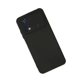 Newface Xiaomi Poco M4 Pro 4G Kılıf Nano Içi Kadife Silikon - Siyah