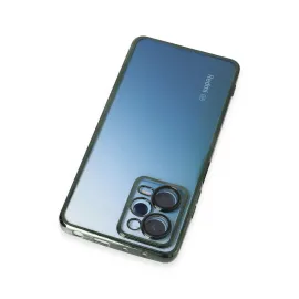 Newface Xiaomi Redmi Note 12 Pro 5G Kılıf Razer Lensli Silikon - Yeşil