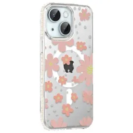 Joko Apple Iphone 14 Floral Magsafe Kapak - Pembe