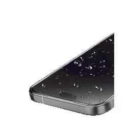 Newface Apple Iphone 15 Pro Max Bilvis 5In1 5D Magic Hayalet Cam Ekran Koruyucu - Siyah