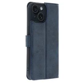 Newface Apple iPhone 15 Trend S Plus Kapaklı Kılıf - Lacivert