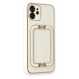 Newface Iphone 12 Kılıf Coco Elit Kapak - Beyaz
