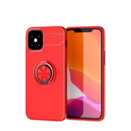 Newface Iphone 12 Mini Kılıf Range Yüzüklü Silikon - Kırmızı