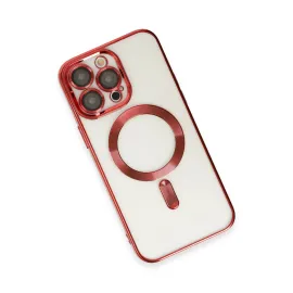 Newface Iphone 14 Pro Kılıf Kross Magneticsafe Kapak - Kırmızı