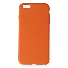 Newface Iphone 6 Plus Kılıf Nano Içi Kadife Silikon - Turuncu