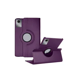 Newface Lenovo Tab M11 TB330FU 360 Tablet Deri Kılıf - Mürdüm