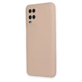 Newface Oppo A54 4G Kılıf Nano Içi Kadife Silikon - Pudra