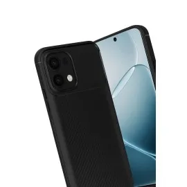 Newface Oppo A6 Pro 4G Auto Focus Karbon Kapak - Siyah