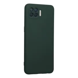 Newface Oppo Reno 4 Lite Kılıf Nano Içi Kadife Silikon - Koyu Yeşil