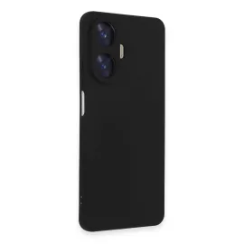 Newface Realme C55 Kılıf Nano Içi Kadife Silikon - Siyah