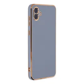 Newface Samsung Galaxy A04 Kılıf Volet Silikon - Mavi