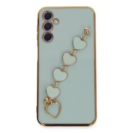 Newface Samsung Galaxy A24 4G Kılıf Esila Silikon - Su Yeşili