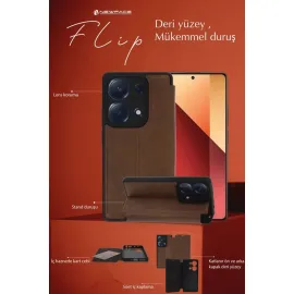 Newface Samsung Galaxy A35 5G Kılıf Flip Cover - Siyah