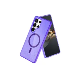 Newface Samsung Galaxy S23 Ultra Kılıf Glow Magsafe Kapak - Mor