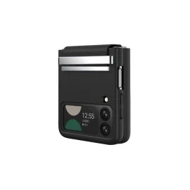 Newface Samsung Galaxy Z Flip 3 Kılıf Belt Flip Kapak - Siyah
