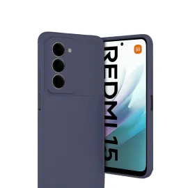 Newface Xiaomi Redmi 15 4G Auto Focus Karbon Kapak - Lacivert