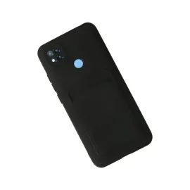 Newface Xiaomi Redmi 9C Kılıf Kelvin Kartvizitli Silikon - Siyah