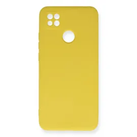 Newface Xiaomi Redmi 9C Kılıf Nano Içi Kadife Silikon - Sarı
