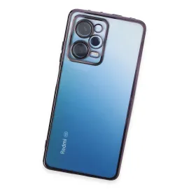 Newface Xiaomi Redmi Note 12 Pro 5G Kılıf Razer Lensli Silikon - Mor