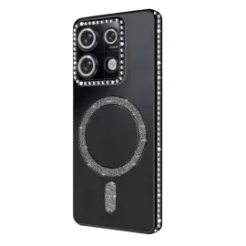 Newface Xiaomi Redmi Note 13 Pro 4G Joke Simli Magneticsafe Kılıf - Siyah