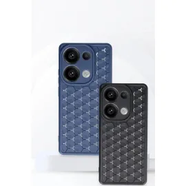 Newface Xiaomi Redmi Note 13 Pro 5G Kılıf Petek Silikon Kapak - Lacivert