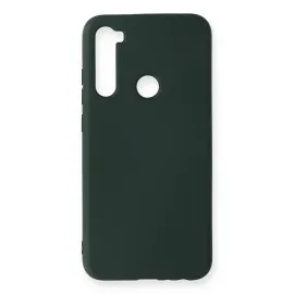 Newface Xiaomi Redmi Note 8 Kılıf Nano Içi Kadife  Silikon - Koyu Yeşil