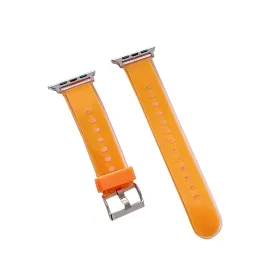 Movenchy Watch 38mm Jelly Silikon Kordon - Turuncu