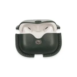 Newface Airpods Pro 2 (2.nesil) Çanta Deri Kılıf - Haki Yeşil