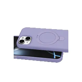 Newface Apple Iphone 15 Plus Regal Magsafe Standlı Kapak - Lila