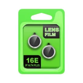 Newface Apple Iphone 16E Raze Metal Kamera Lens - Gümüş